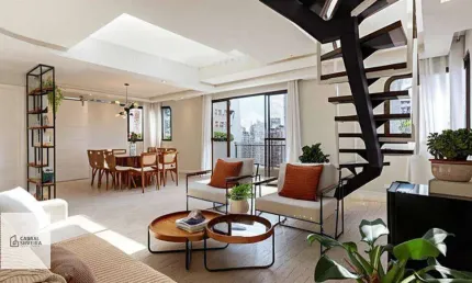 Cobertura com 3 suítes à venda, 389 m² por r$ 3.150.000 - moema - são paulo/sp