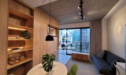 Apartamento com 1 dormitório, 45 m² - venda por R$ 1.900.000,00 ou aluguel por R$ 10.312,00/mês - Vila Olímpia - São Paulo/SP