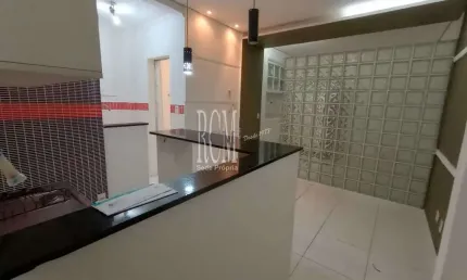 Sala living com 1 quarto, boqueirão, santos, cod: 9191