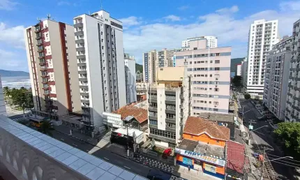 Apartamento com 2 quartos, itararé, são vicente - r$ 280 mil, cod: 94786