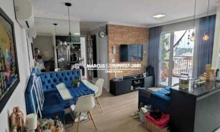 Lindo Apartamento Mobiliado à Venda no Jd. Bonfiglioli, 2 quartos, Terraço com Churrasqueira. FL23