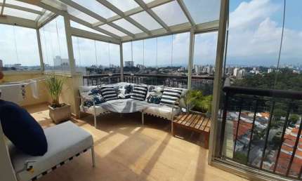 Cobertura de Luxo no Bonfiglioli: 124m², mobiliada, terraço gourmet (FL43)
