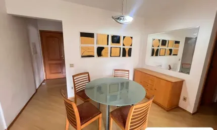 APARTAMENTO MOBILIADO  2 QUARTOS COM VARANDA PROX. METRO FL48