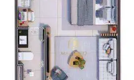 Apartamento com 1 dormitório à venda, 35 m² por R$ 356.651,00 - Tenório - Ubatuba/SP