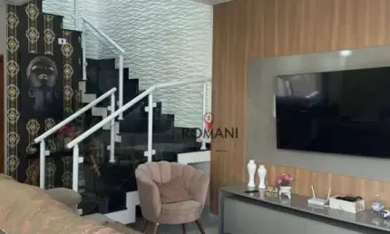 Sobrado com 4 dormitórios à venda, 126 m² por R$ 1.298.900,00 - Chácara Faggion - Suzano/SP