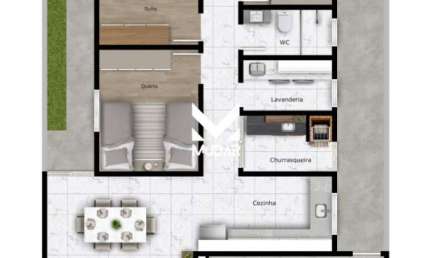 Casa 3 quartos com suíte – Bosque Mistral – Jardim Carvalho
