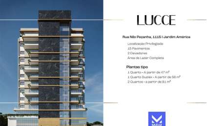 Apartamento Duplex com 1 Quarto e 1 vaga – Edifício LUCCE