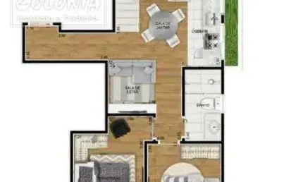 Apartamento com 2 quartos à venda no Jardim Stella, Santo André 