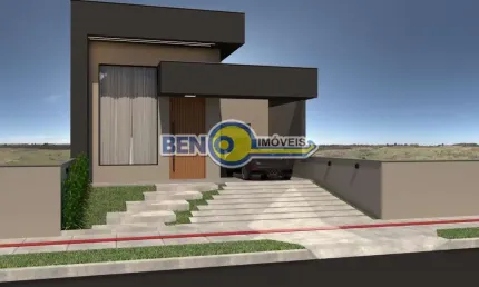 Casa Térrea com Pé direito Duplo, 99,64mt , 3 dormitórios, Suíte, Churrasqueira, Vaga para 2 Carros