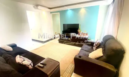 Apto Grande, 76m2 Reformado, com 1 Suíte e 1 Vaga cob 2 Banheiros, Sala estendida, Cozinha ampliada