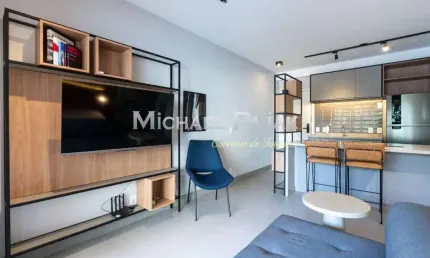 Studio tipo para venda com 1 quarto no Campo Belo - Michael Pajak (11) 99996 - 4550