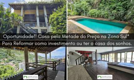 Oportunidade Única! Casa com Potencial de Valorização! Para Reformar e deixar do seu jeito! Casa 4 quartos à venda em Laranjeiras - Rio de Janeiro/RJ
