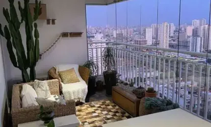 APTO A VENDA NO TATUAPÉ, ANDAR ALTO, MOBILIADO, TERRAÇO GOURMET, 02 VAGAS !!