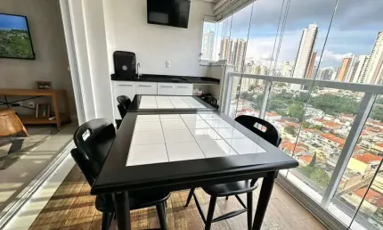 Apto/studio a venda no jd anália franco, mobiliado, terraço gourmet, 01 vaga !!