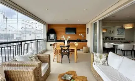 APTO PARA VENDA NO TATUAPÉ, MOBILIADO E DECORADO, ANDAR ALTO, 04 VAGAS, TERRAÇO GOURMET !!