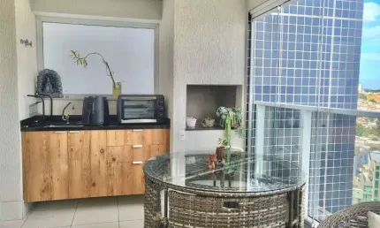 Apto a venda no tatuapé, semi mobiliado, terraço gourmet, 03 vagas !!