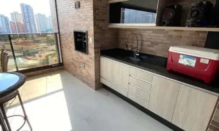 Apto a venda no jd analia franco, fino acabamento e decoração, sacada gourmet !!