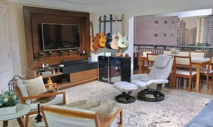Apto a venda no jd anália franco, semi mobiliado, terraço grill, 02 vagas !!