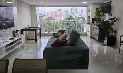 Apto a venda no tatuapé, semi mobiliado, 106m², terraço gourmet, 02 vagas !!