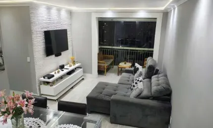 Apto a venda no tatuapé, semi mobiliado, 87m², lazer completo !!