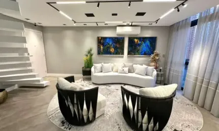 Apto duplex  no tatuapé, mobiliado e decorado, 02 vagas !!