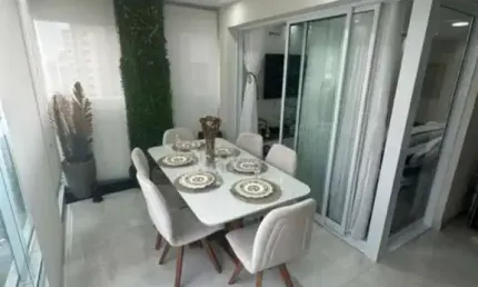 Apto a venda no tatuapé/anália franco, mobiliado, 02 vagas, terraço gourmet !!