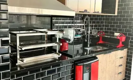 APTO PRÓXIMO AO SHOP. ANÁLIA FRANCO, MOBILIADO, 109M², TERRAÇO GOURMET, 02 VAGAS !!