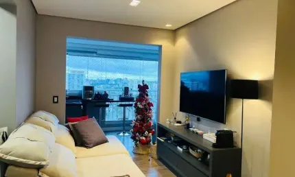 Apto no tatuapé, mobiliado, andar alto, terraço grill, 02 vagas !!