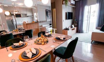 Apartamento de 60m² com 2 dormitórios, sendo 1 suíte em Franca/SP