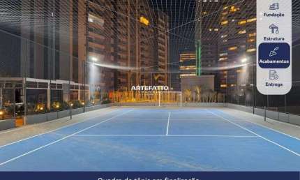 3 dormitórios com quadra de tênis na Barra Funda - Pronto para morar