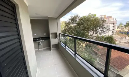 Apartamento com 1 dormitório no centro de ubatuba com 48 m² - pronto para morar