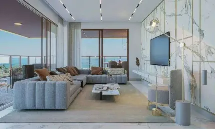 Espetáculo de apartamento com 3 suítes a 10 passos do mar - fase final da obra
