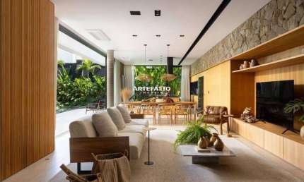 Casa mobiliada de condomínio, no Villa São Vicente, em Franca, com 417m²