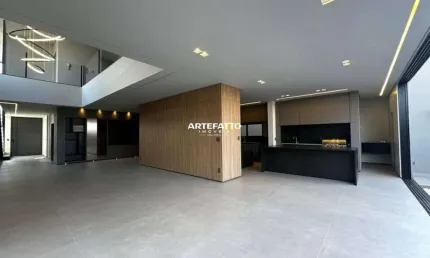 Casa de condomínio à venda, no Villaggio Di Firenze, em Franca, com 4 suítes.