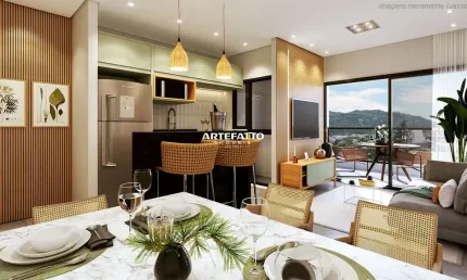 Apartamento com 3 suítes e lavabo com 2 vagas na praia do itaguá em ubatuba