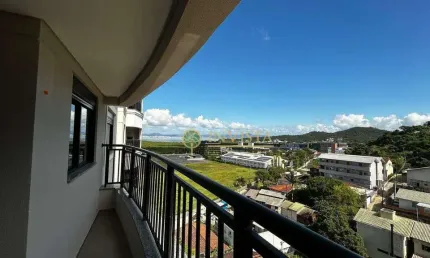 À venda | 74 m², sacada com churrasqueira, 3 quartos e 1 vaga de garagem - saco grande, em florianópolis.