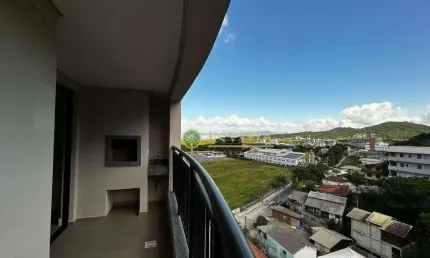 À venda | 74 m², sacada com churrasqueira, 2 quartos e 1 vaga de garagem - saco grande, em florianópolis.