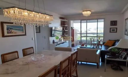 À venda | 110 m², 3 quartos, sacada com vista mar e 2 vagas - barreiros, são josé.