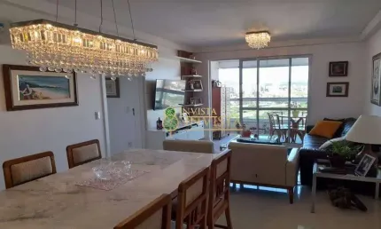 À venda | 110 m², 3 quartos, sacada com vista mar e 2 vagas - barreiros, são josé.