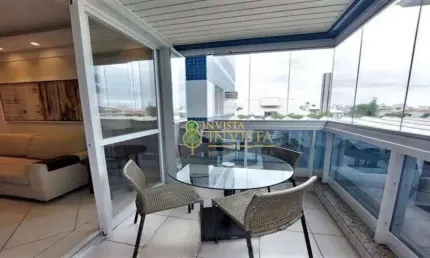 À venda na Praia Brava! Vista Mar, sacada com churrasqueira e 1 vaga de garagem.