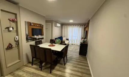 Á venda - semi mobiliado, 58m² de área privativa, 2 quartos - bairro deltaville / biguaçu