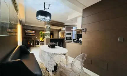 Andar alto, sacada com churrasqueira, 3 quartos e 2 vagas no itacorubi próximo a udesc - à venda em florianópolis.