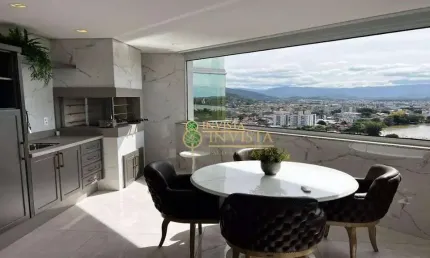 Alto padrão, andar alto, decorado, ao lado da marina pier 33 em biguaçu - à venda!