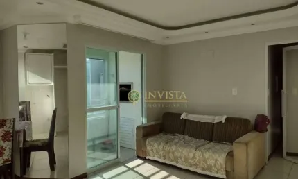 Semi mobiliado, sacada com churrasqueira e 2 quartos - À venda em Areias, São José.