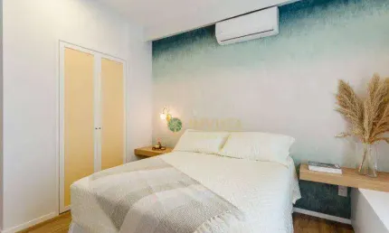 Porteira fechada! Mobiliado com 1 quarto - À venda no Centro de Florianópolis.