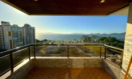 À venda | 145 m², vista panorâmica para o mar, andar alto, semi mobiliado e 2 vagas - agronômica, florianópolis.