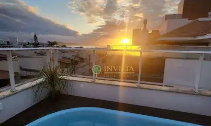 Terraço privativo com piscina e vista mar, 3 quartos e 2 vagas à venda em ponta das canas