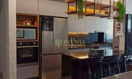 Andar alto, vista parcial mar, 3 quartos e 2 vagas à venda no bairro agronômica em florianópolis.