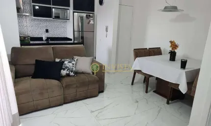À venda | 50 m², 2 quartos, sacada com churrasqueira e 1 vaga de garagem - palhoça/sc.