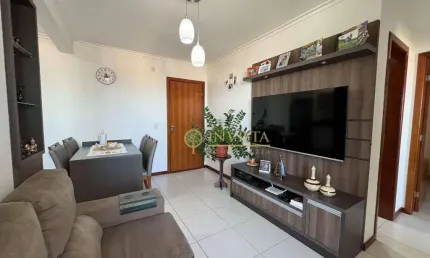 À venda | 51 m², semi mobiliado, 2 quartos e 1 vaga de garagem - bela vista, palhoça.